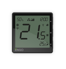 Терморегулятор для фанкойлов ENGO EFAN230B программируемый Wi-Fi черный EFAN230B