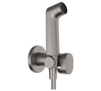 Комплект гигиенического душа hansgrohe Bidette со шлангом и держателем черный хром 29232340