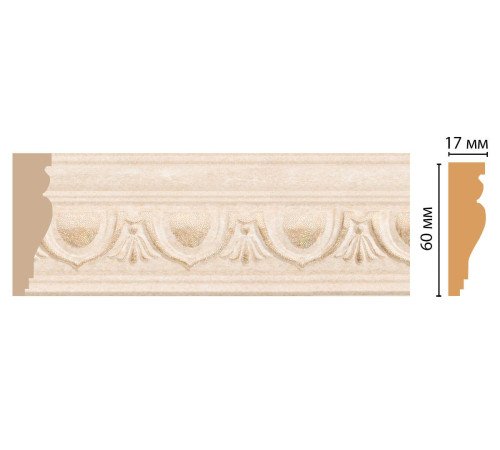 Молдинг DECOMASTER 161D-18D 2M 60х17х2000 мм 161D-18D 2M