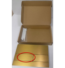 Панель смыва AQUAme нержавеющая сталь золото шлифованное AQM4117BG