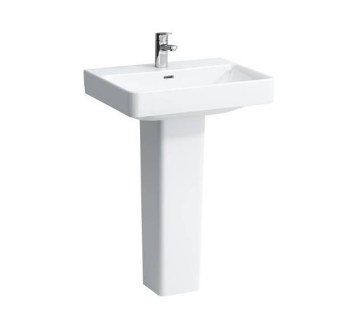 Раковина с пьедесталом Laufen Pro S 60х46.5 см подвесная 1 отв. белый 8.1096.3.000.104.1 / 8.1996.2.000.000.1