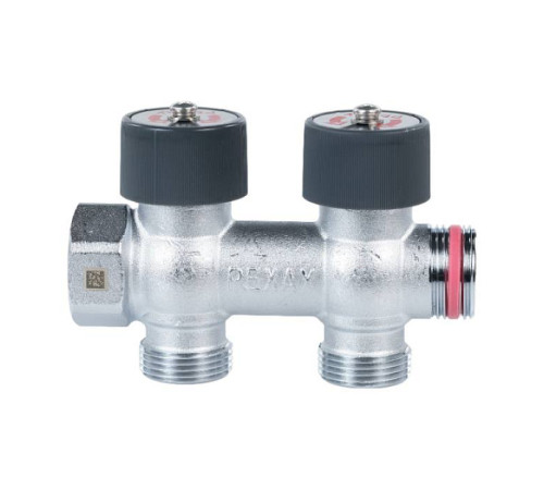 Коллектор распределительный REHAU G1 2 отвода G3/4 EK 11316443001