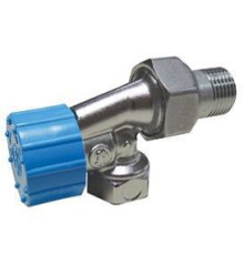 Клапан термостатический угловой осевой Giacomini R415H 1/2 M30x1.5 хромированный R415HX003