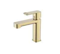 Смеситель для раковины Aquanet Parma 105 мм матовое золото AQM6610BG