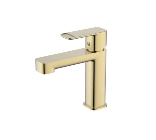 Смеситель для раковины Aquanet Parma 105 мм матовое золото AQM6610BG