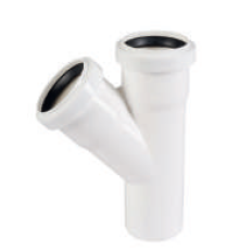 Тройник Ostendorf HT HTEAw 45° 32/32 мм белый 559600