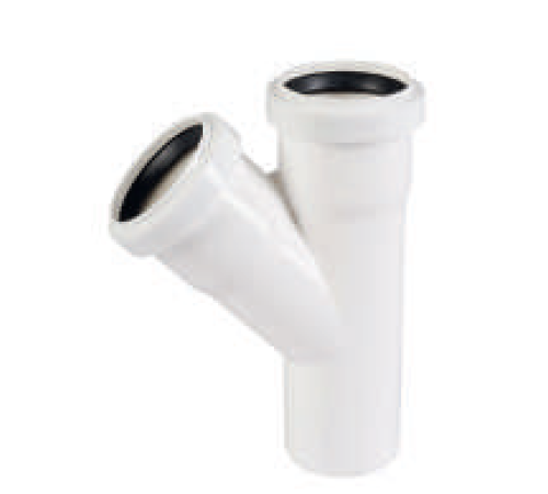 Тройник Ostendorf HT HTEAw 45° 32/32 мм белый 559600
