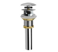 Донный клапан AQUAMET PushOpen с переливом хром AQM7001-1
