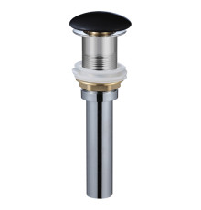 Донный клапан AQUAMET PushOpen без перелива черный матовый AQM7002-0MB