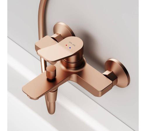 Смеситель для ванны и душа AM.PM X-Joy розовое золото F85A10044