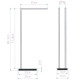 Полотенцедержатель двойной напольный Decor Walther Straight 2 38x80 см хром 0504800