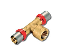 Тройник компрессионный Tiemme 20x2.0 - 3/4 ВР - 20x2.0 1650079