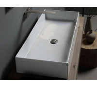 Раковина Scarabeo Teorema 2.0 800x400x140 мм без отверстия цвет белый 5102