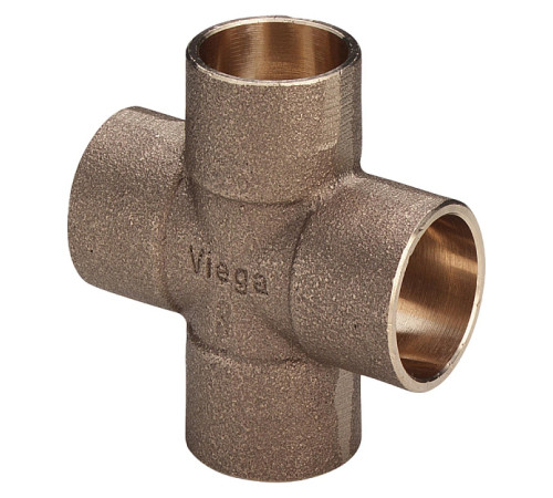 Крестовина Viega 28 мм бронза под пайку 135508