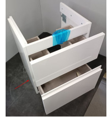 Тумба под умывальник подвесная Roca Oleta 460х548х374 мм 2 ящика Белый глянец A857638806