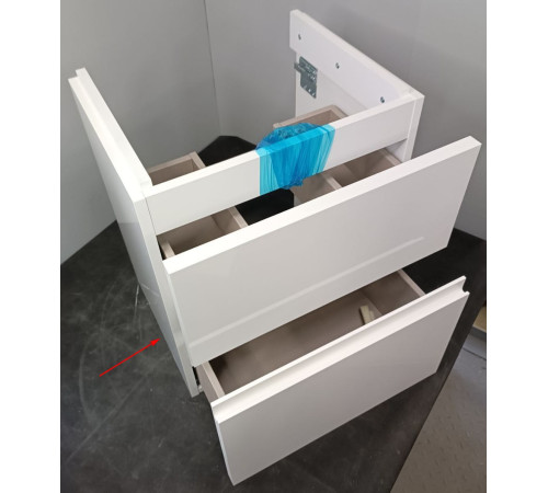 Тумба под умывальник подвесная Roca Oleta 460х548х374 мм 2 ящика Белый глянец A857638806