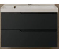 Тумба под умывальник подвесная TECE 80 см цвет антрацит AQM900380GM