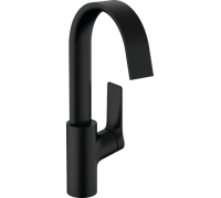 Смеситель для раковины hansgrohe Vivenis 210 со сливным гарнитуром черный матовый 75030670