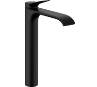Смеситель для раковины-чаши hansgrohe Vivenis 250 со сливным гарнитуром черный матовый 75040670