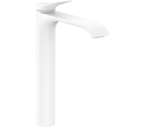 Смеситель для раковины-чаши hansgrohe Vivenis 250 со сливным гарнитуром белый матовый 75040700