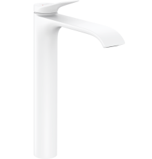 Смеситель для раковины-чаши hansgrohe Vivenis 250 со сливным гарнитуром белый матовый 75040700