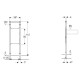 Инсталляция для поручней и опор Geberit Duofix 706424