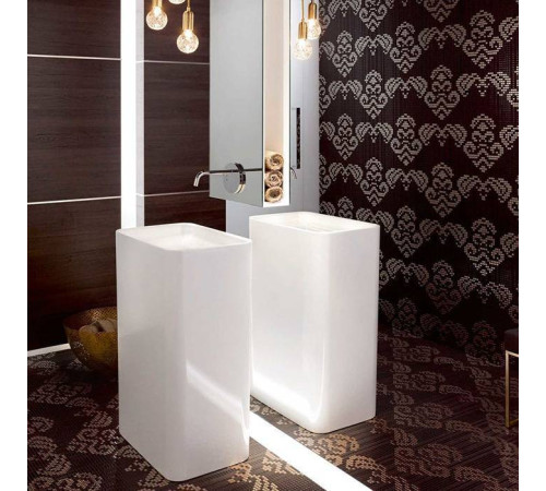 Раковина напольная Bette Art Monolith 60х40х90 см без отверстия белая A183-000