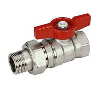 Кран шаровой Giacomini R259D 1 1/4 ВН с разъемным соединением ручка-бабочка R259X009
