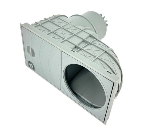 Ливнеотвод Alcaplast 300х155/110 мм прямой пластик серый AGV1S