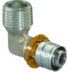 Угольник Uponor S-Press латунный 25-R3/4НР 1014751