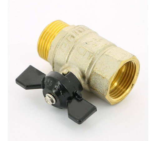 Кран шаровой LD Pride НВ 1 полнопроходной бабочка 47.302.25