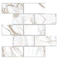 Мозаика Kerranova Marble Trend K-1001/MR/m13 Calacatta 30.7x30.7 см K-1001/MR/m13/307x307x10