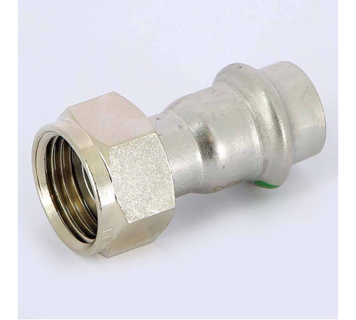 Муфта пресс с накидной гайкой Viega Sanpress Inox 15x1/2 нержавеющая сталь 437572