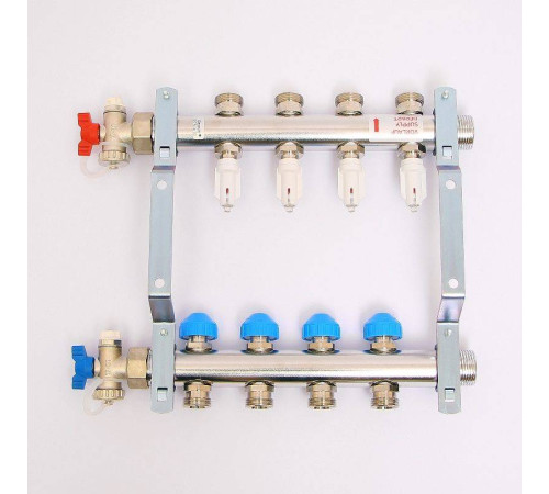 Коллекторная группа REHAU HKV-D 1 x 3/4 4 выхода 208041