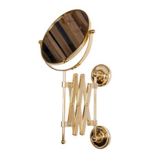 Зеркало косметическое настенное Tiffani World Bristol 024 двухстороннее золото TWBR024oro