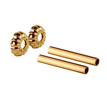 Комплект декоративных трубок SR Rubinetterie Ретро 160 мм D 18-20-1/2 золото 0497-1500D160