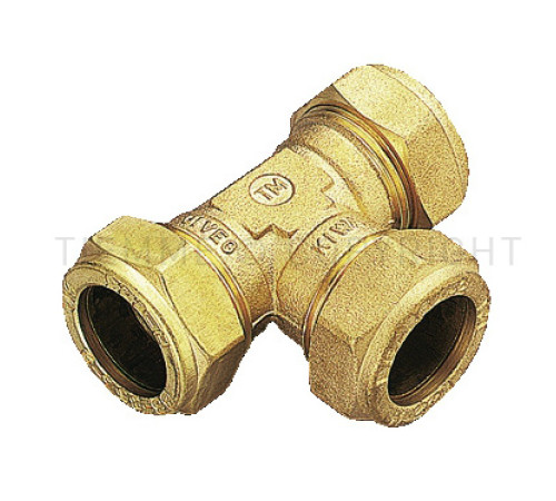 Тройник резьбозажимной Tiemme 10х10х10 мм 1000061