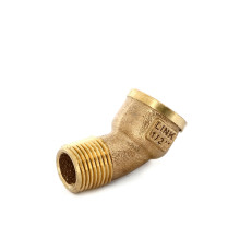 Угольник 45° Viega бронзовый НВ 1/2 509084