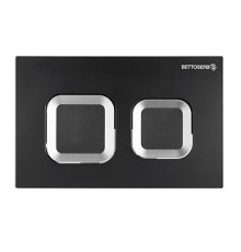 Клавиша смыва BETTOSERB SMART квадратная черный матовый/хром глянец 40006487
