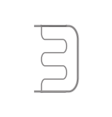 Полотенцесушитель водяной Primoclima Astra Ф 600x400 мм Inox PCAstraФWInox6040