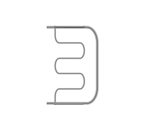 Полотенцесушитель водяной Primoclima Astra Ф 600x400 мм Inox PCAstraФWInox6040