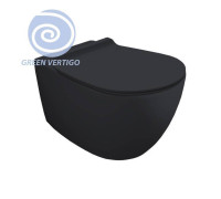Унитаз подвесной Simas Vignoni Rimless Tornado 56х36.5 см antracite matt F85/VI18VERT antracite matt