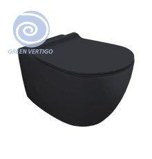 Унитаз подвесной Simas Vignoni Rimless Tornado 56х36.5 см antracite matt F85/VI18VERT antracite matt