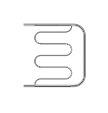 Полотенцесушитель водяной Primoclima Astra Л water Inox 500x500 мм PCAstraЛWInox5050