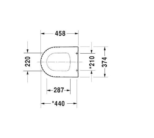 Сиденье для унитаза Duravit ME by Starck белое 0020010000