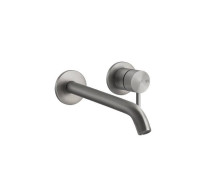 Смеситель для раковины Gessi Flessa излив 200 мм внешняя часть шлифованная сталь 54086#239