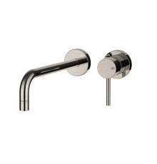 Смеситель для раковины Gessi Emporio Via Tortona встраиваемый излив 225 мм Finox Brushed Nickel 44825#149