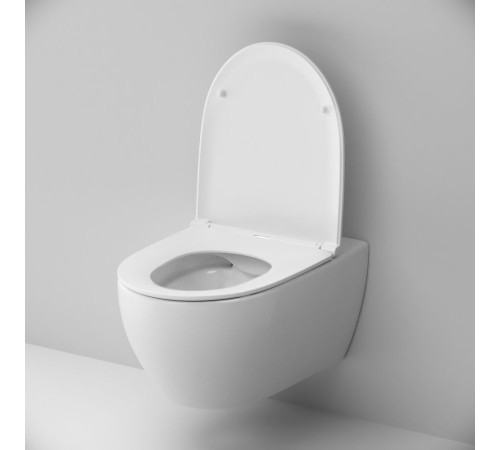 Унитаз подвесной AM.PM Spirit V2.0 FlashClean безободковый с сиденьем микролифт C111700SC