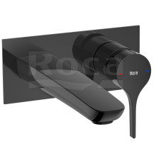 Смеситель для раковины Roca Insignia 196 мм настенный Titanium Black 5A353ACN0