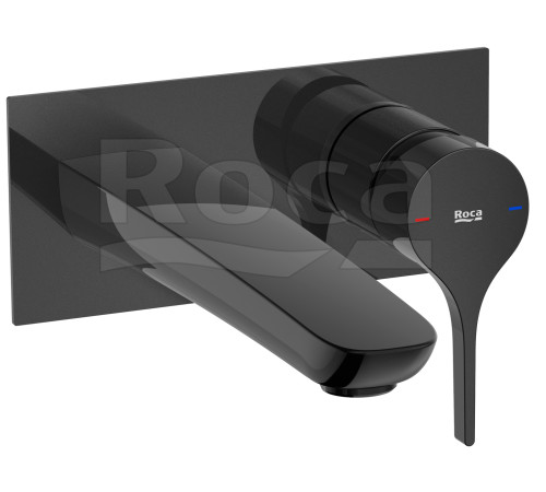 Смеситель для раковины Roca Insignia 196 мм настенный Titanium Black 5A353ACN0